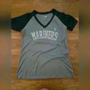 Women's Dri Fit Seattle Mariners VNeck Tshirt